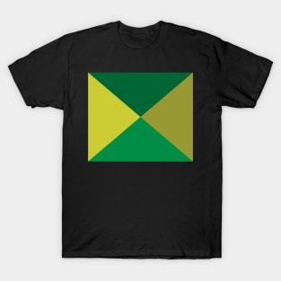 Green Geometrical Pattern T-Shirt